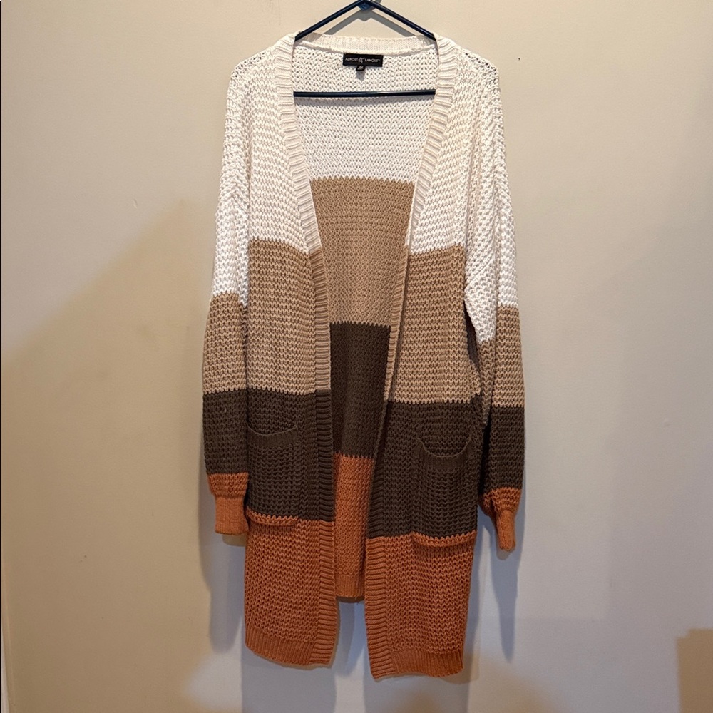 Almost Famous Multicolor Knit Cardigan